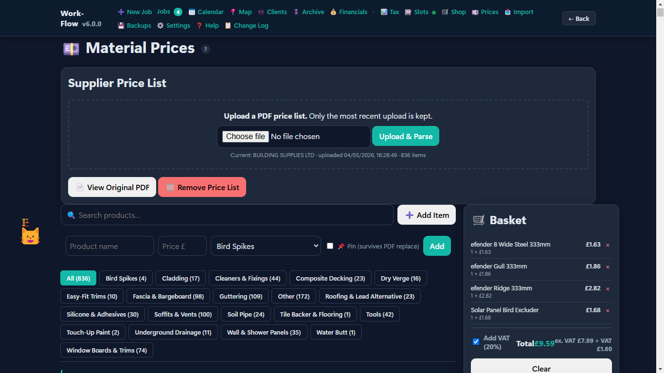 Material Prices